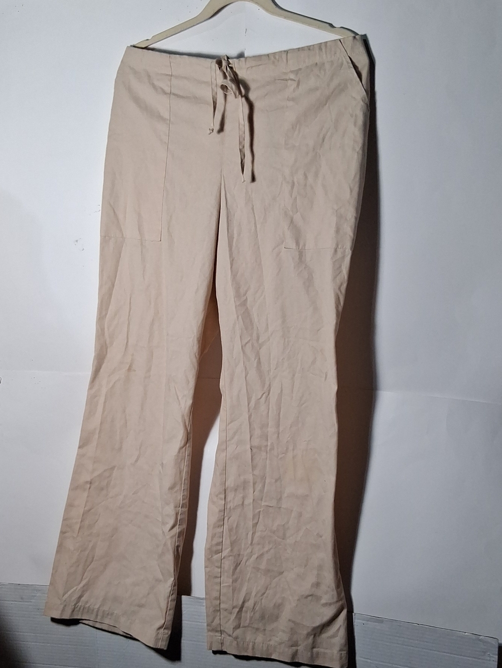 Barco Uniforms Beige Elastic-Waist Scrub Pants